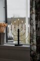 Adventsljusstake 7-armad Metall Svart Konstsmide